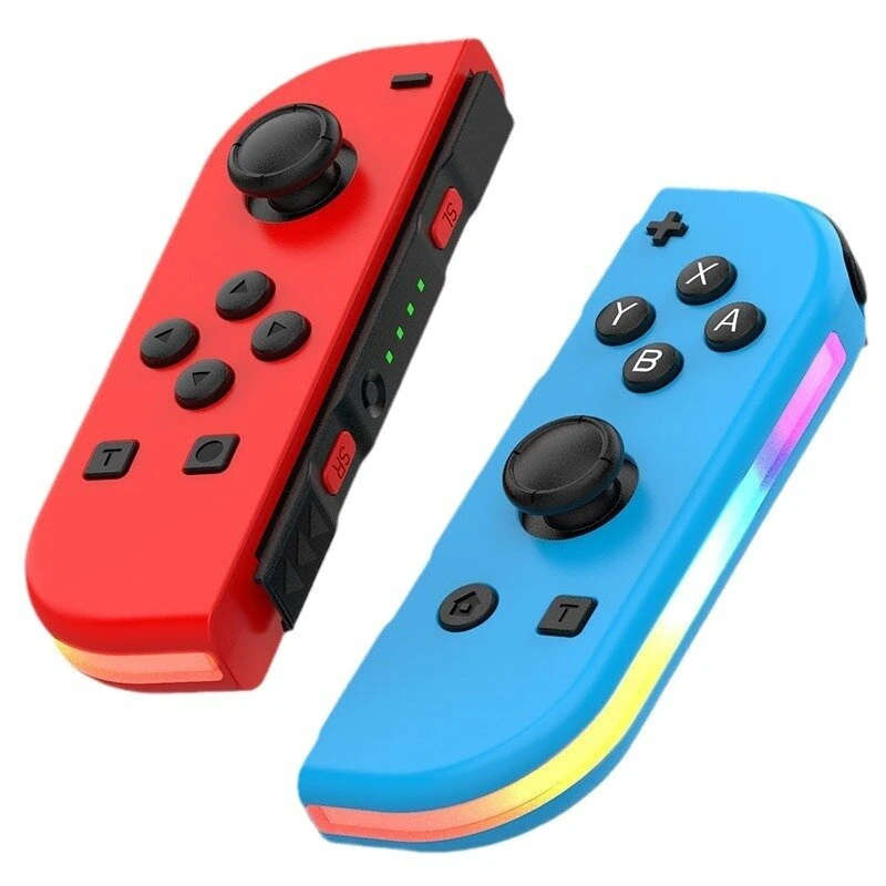 JOY-02 BT5.2 RGB Game Controller LED Switch L/R Joypad with 3D Joystick Built-in Six-axis Sensor Dua