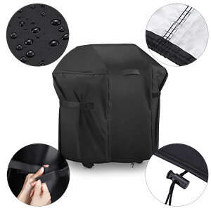 KING DO WAY BBQ Grill Cover 30x25x47'' Heavy Duty Waterproof Windproof Dust UV Resistant with Handle