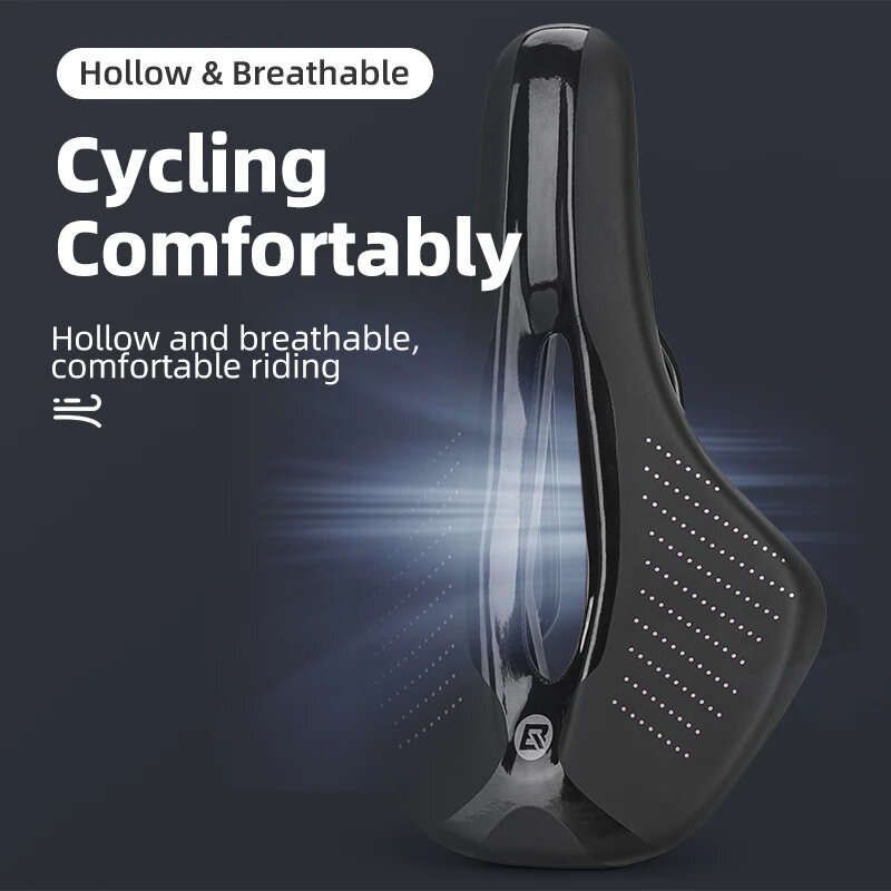 ROCKBROS Bicycle Saddle Breathable Soft Waterproof Shock Absorption Bike Cushion Seat for MTB Road B