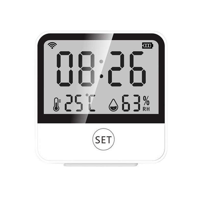 Smart Home Digital Indoor Hygrometer Thermometer Wi-Fi Enabled Temperature and Humidity Sensor with