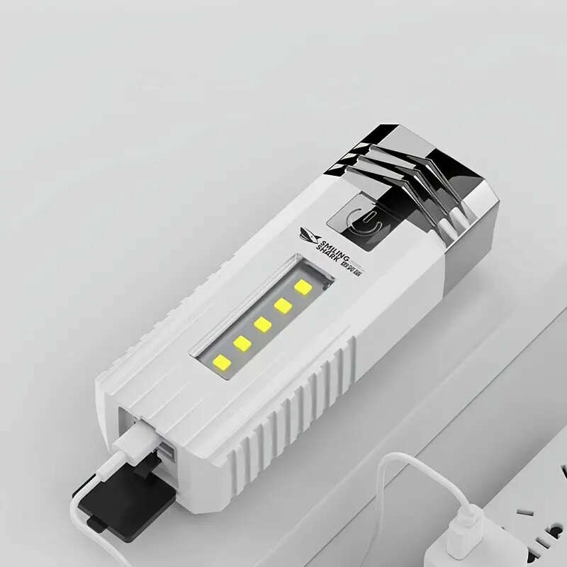 Rechargeable Flashlight 3 LED High Power Waterproof Lightweight Outdoor Emergency Work Light for Cam