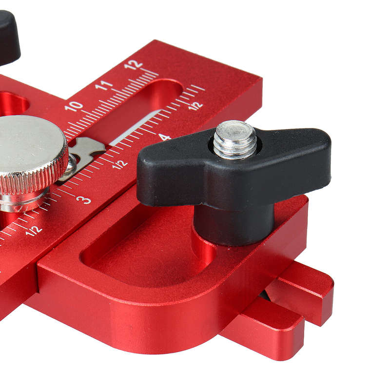 120mm Thin Table Saw Jig Aluminium Alloy Anodized Adjustable Limiter for Precision Woodworking Compa