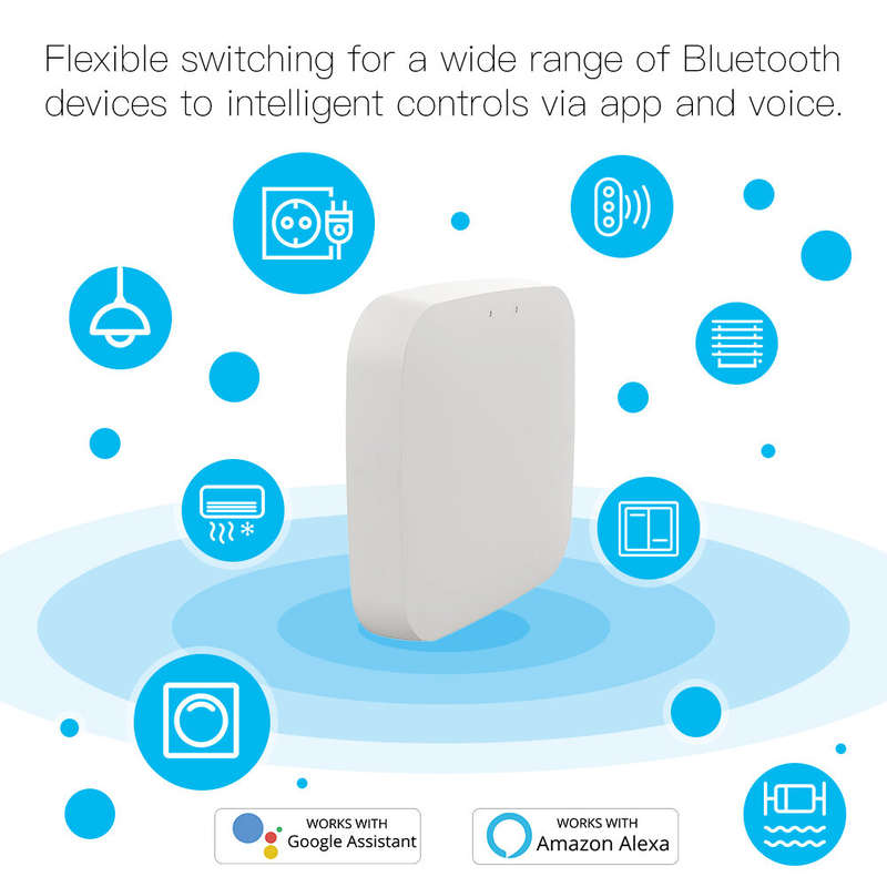 MOES Tuya Wireless Gateway Hub Wired Multi-mode Bridge Bluetooth Remote Controller Mesh Gateway Smar