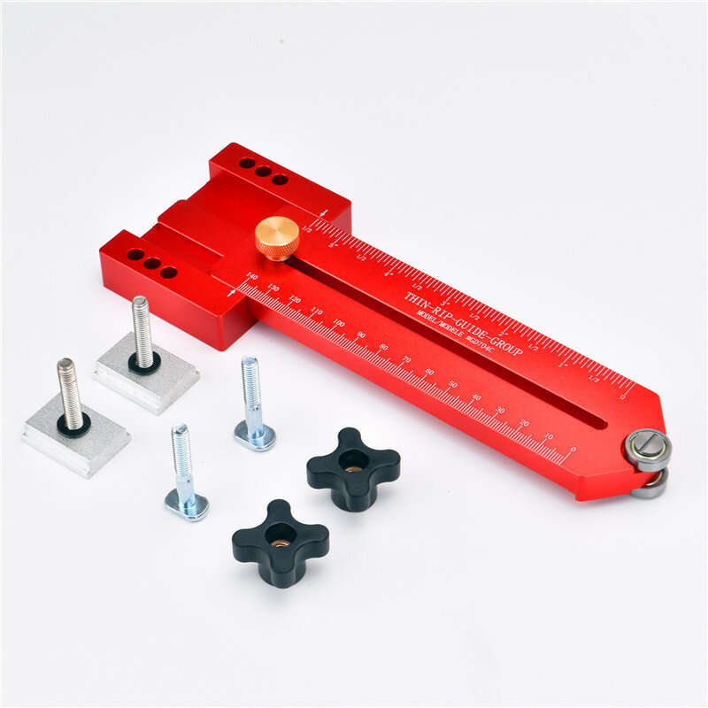 FONSON 140mm Extended Woodworking Thin Guide Jig Table Saw Fast Cutting Limit Fence Workbench T Trac