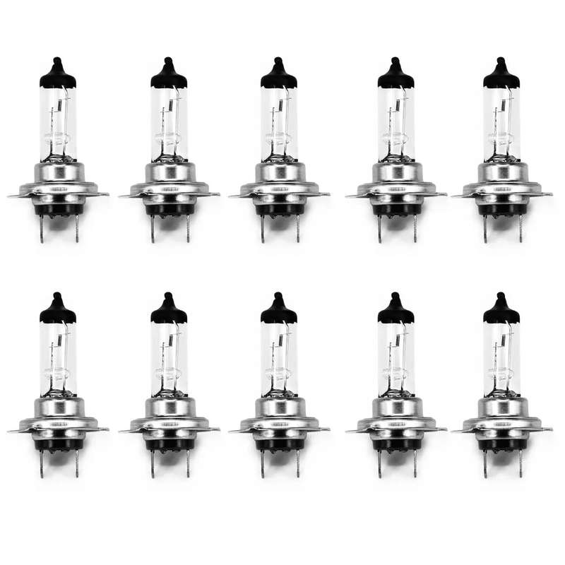 10PCS H7 55W 12V Bulb Headlight Halogen Lamp Car HeadLight Bulbs Car Halogen Headlight Bulb Super Wa