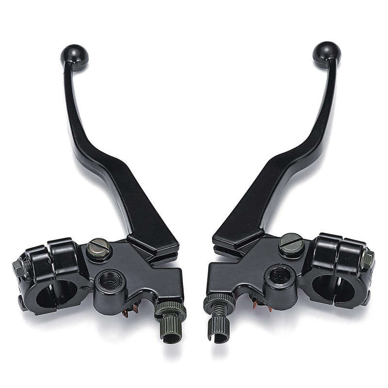 Pair Black Aluminum Motorcycle Brake & Clutch Lever For Honda CG 125 Cable Front Brake