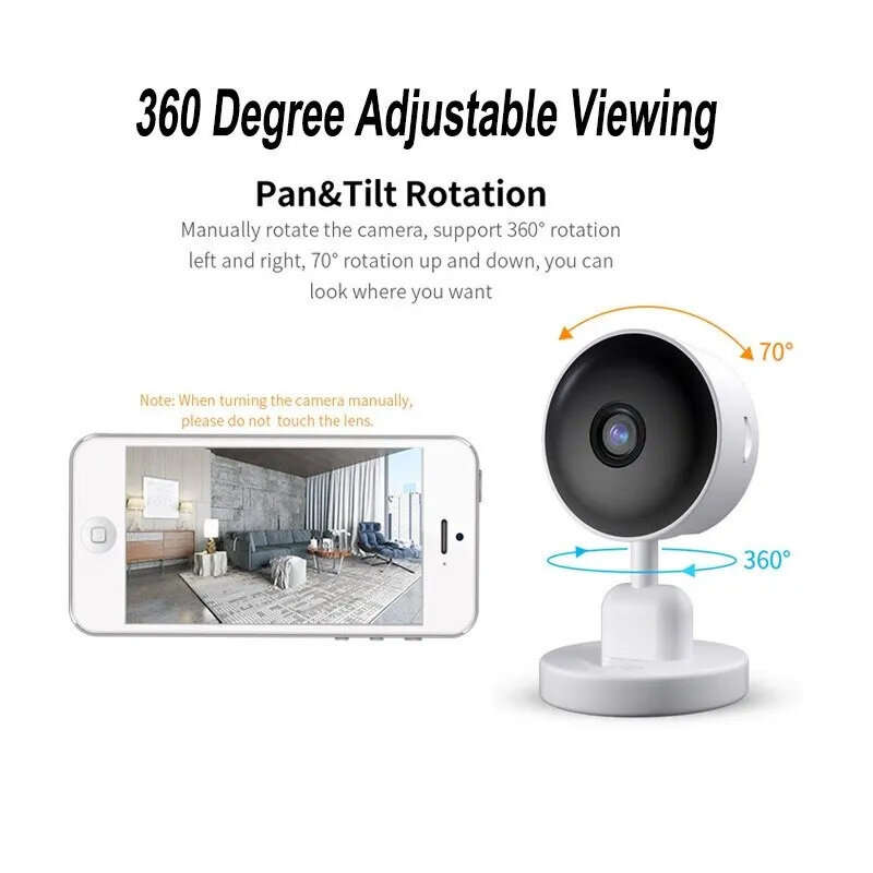 1080P Baby Monitor Tuya Smart WiFi Video Surveillance Camera with Night Vision Two-Way Audio Baby Se