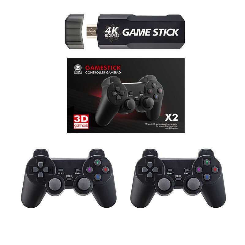 Ampown GD10 Retro TV Game Console 128G 4K 60fps HD HDMI Output Ultra Low Latency TV Game Stick 2.4G