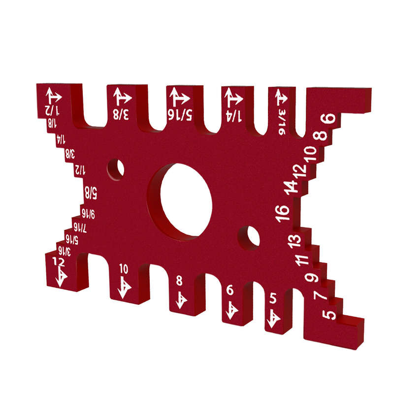 Aluminum Dovetail Jig Woodworking Tenon Caliper Height Measuring Gauge Precision Tenon Gaps Gauge Me