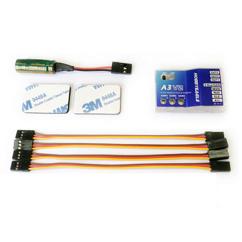 HOBBYEAGLE A3 V2 3-Axis Airplane AVCS Gyro Stabilizer Flight Controller Stabilization System For Fut