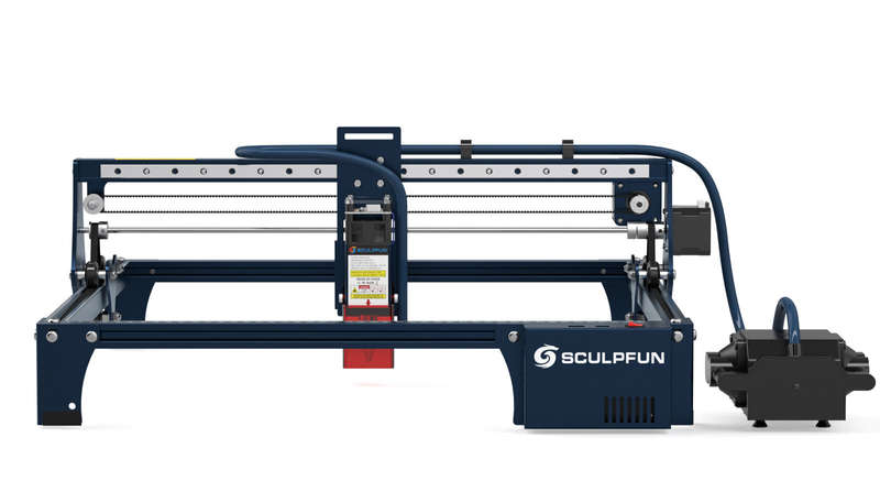 SCULPFUN S30 5W Laser Engraver Cutter Automatic Air-assist 0.06x0.06mm Laser Focus 32-bit Motherboar