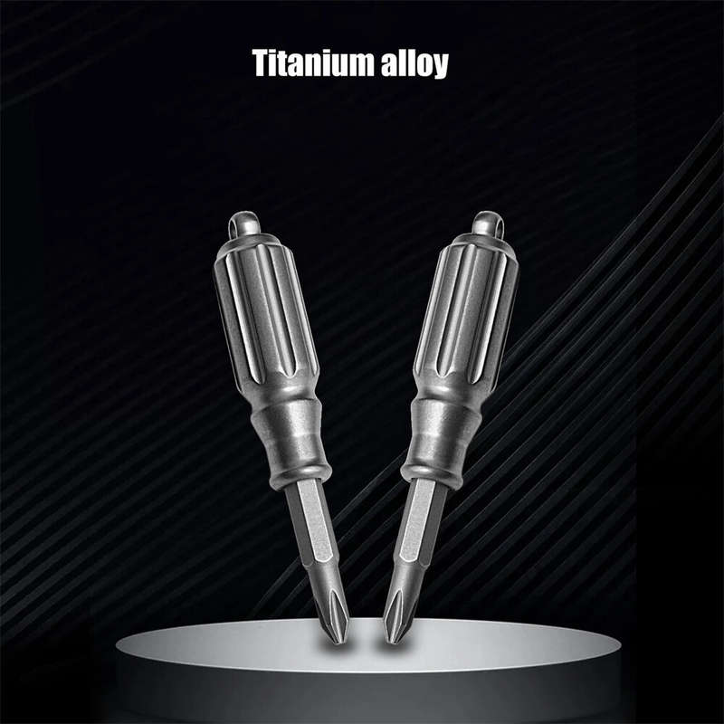 Titanium Alloy Screwdriver S2 Steel Bit High Hardness Non-Slip Tungsten Head Window Breaker Versatil