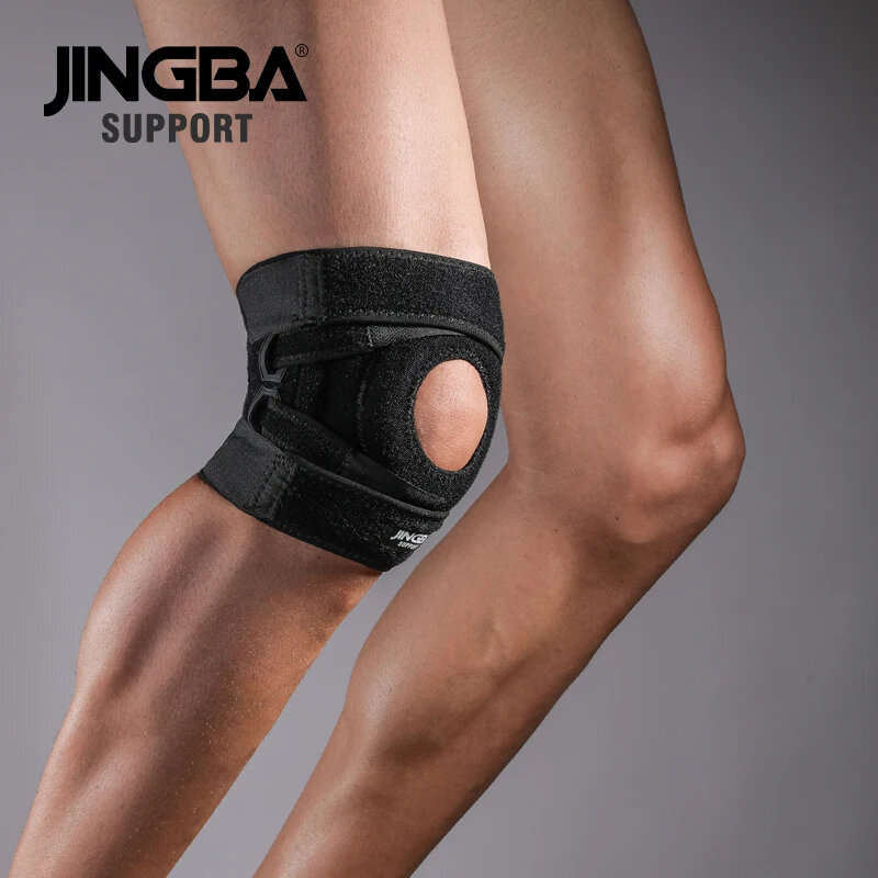 JINGBA SUPPORT Adjustable Knee Pads Breathable Outdoor Sports Knee Brace Support Belt Basketball Fit