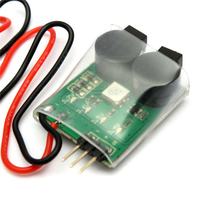 3 in 1 Low Voltage Alarm BB Buzzer Tracer Signal Loss Alarm 2-6S Lipo Support for RC Drone FPV Racin