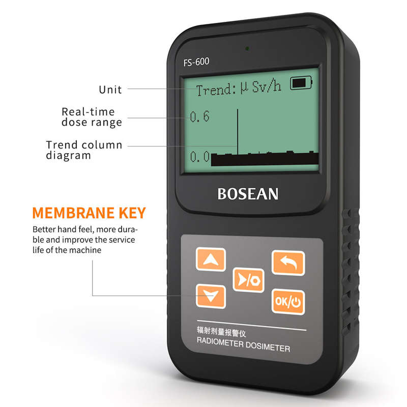 BOSEAN FS-600 Counter Nuclear Radiation Tester Radioactive Tester X-ray -ray -ray Rechargeable Handh