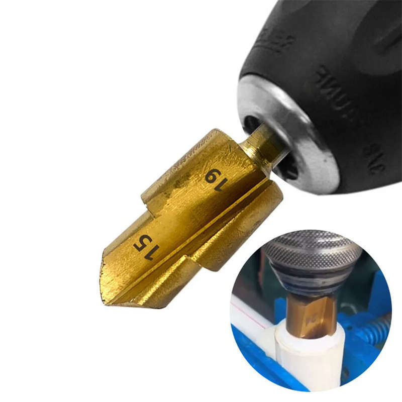 3PCS 6.35mm 1/4" Hex Shank 3 Flutes High-Speed Steel Countersink Drill Bit #20 #25 #32 Diameter for