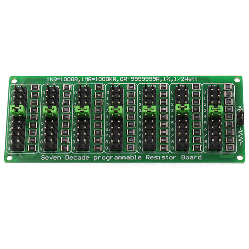 5Pcs 1R-9999999R Programmable Resistance Board Module 1/2W 1% Accuracy 1R Seven Decade Resistor Boar