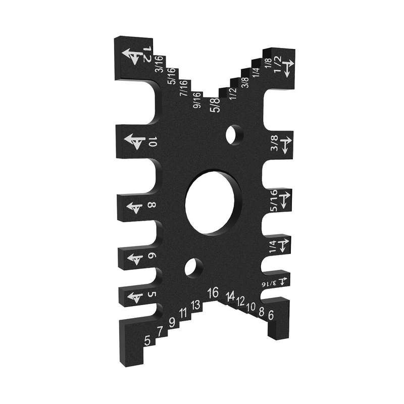 Aluminum Dovetail Jig Woodworking Tenon Caliper Height Measuring Gauge Precision Tenon Gaps Gauge Me