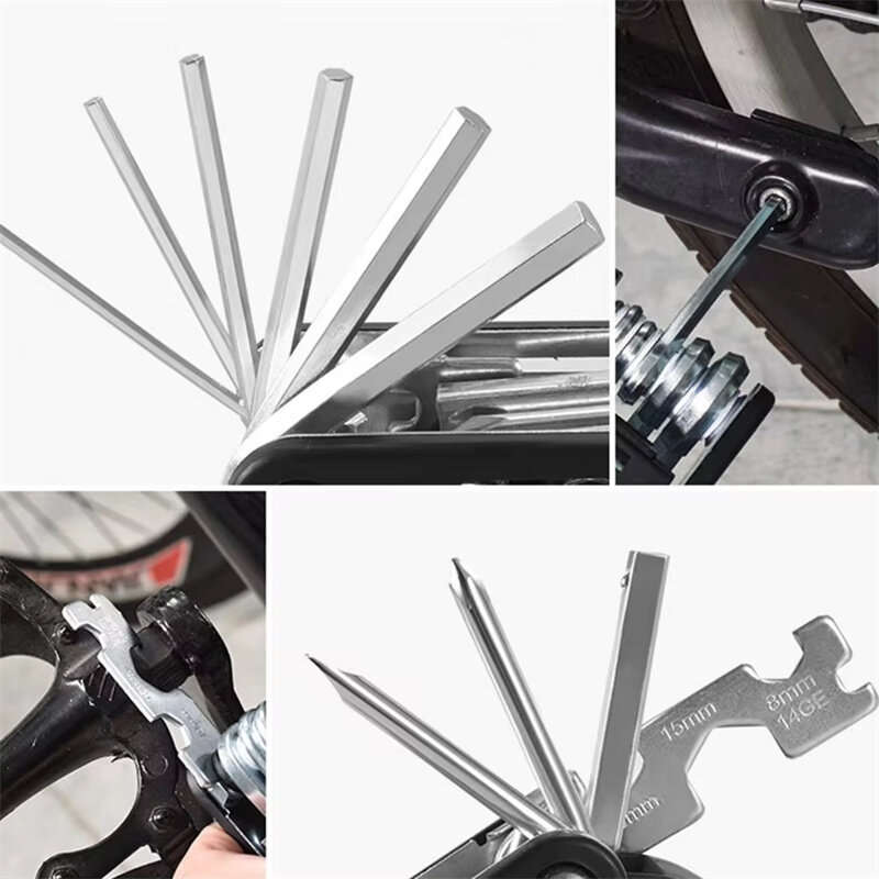 XANES 16 in 1 Portable Multifunctional Bike Screwdriver Repair Tool Kit for Outdoor Bicycle Cycling
