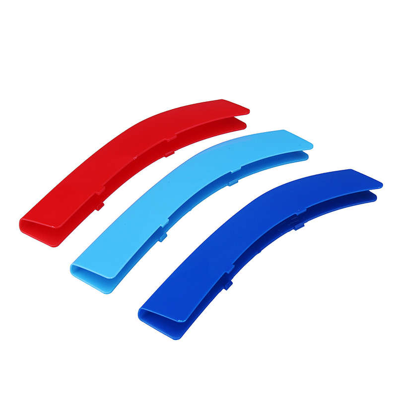 3pcs Front Side Auto grid Grill Grille Cover Clip Car Trim Strip For BMW 5 Series F10 F11 F18 14-17
