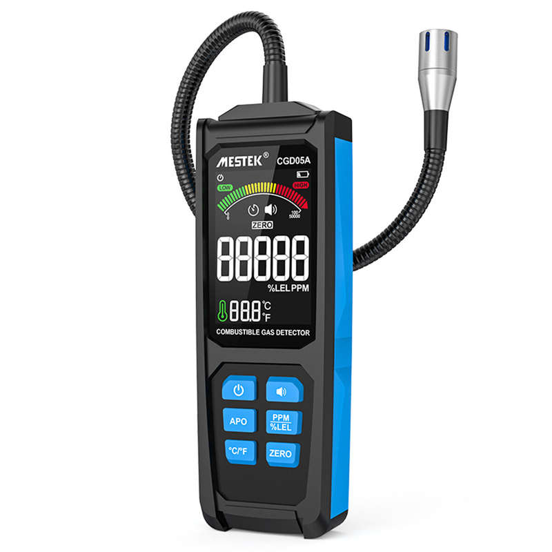 MESTEK CGD05A Natural Gas Analyzer Alarms Combustible Gas Detector Toxic Harmful Gas Leakage Portabl