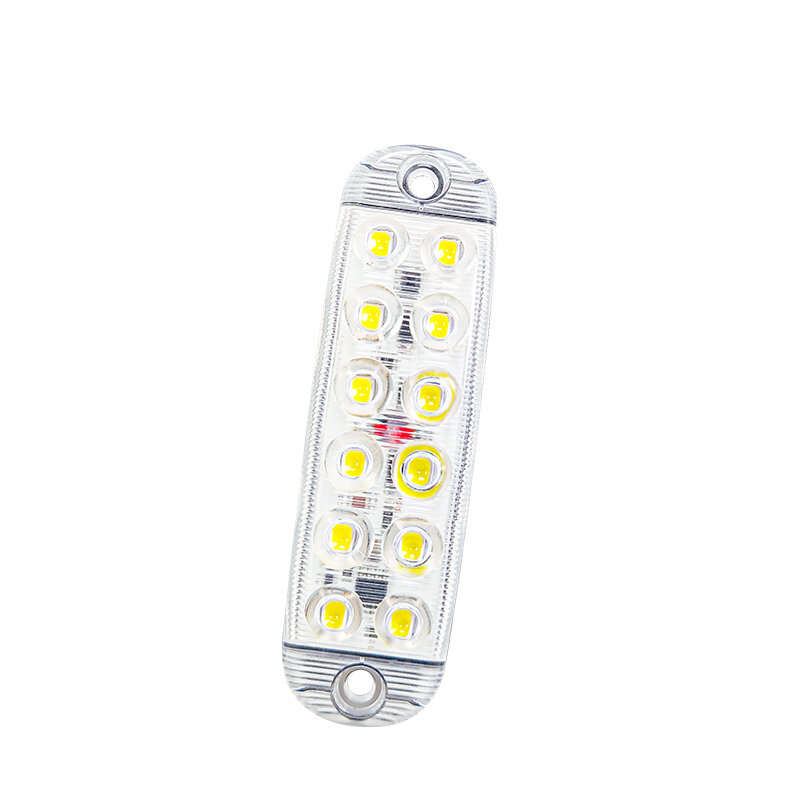 A Pair Of 12LEDs High-Bright Truck LED Flash DC 12-80V Warning Lights Trailer Signal Lamps Emergency