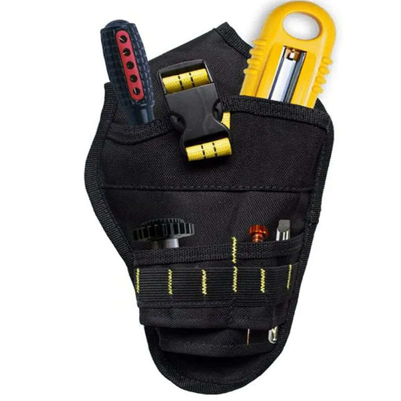 Waterproof Oxford Cloth Drill Holster Waist Tool Bag Quick Release Buckle 28x15cm Pouch for Wrench H