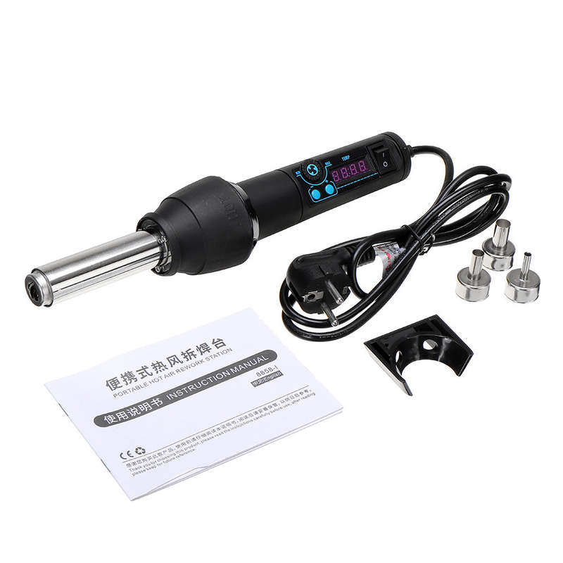 650W Electric Soldering Irons Adjustable Electronic Heat Hot Air Guns Desoldering Soldering Station