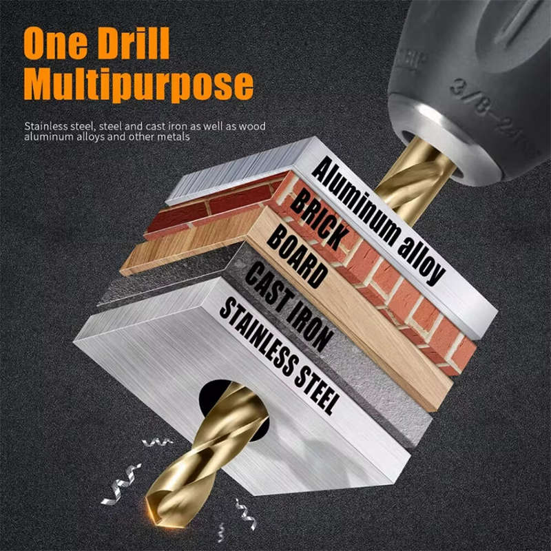 13PCS Tungsten Carbide Metric Drill Bits Set 3/16" to 1/2" for Glass Metal Tile Concrete Professiona