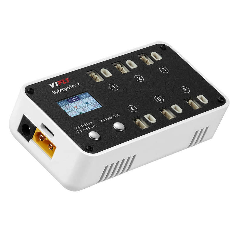 VIFLY WhoopStor 3 V3 40W 1.3A*6 6 Ports DC 1S Lipo Battery Charger Discharger with Storage Function