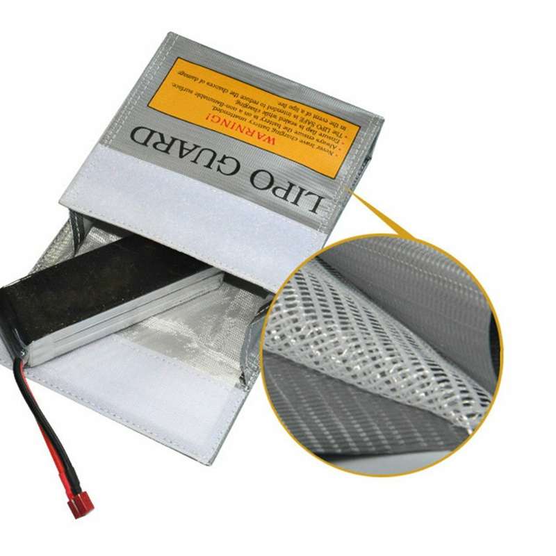 240*180*64mm Multifunctional Fire Retardant Explosion-proof Bag Battery Safety Bag for Lipo Battery