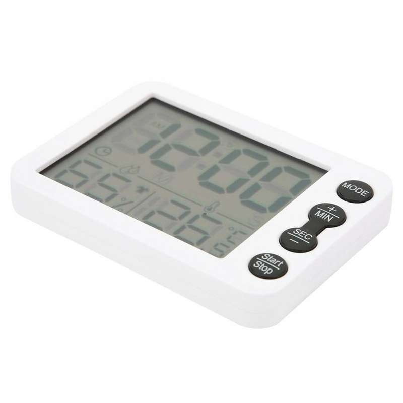 TS-9606 Multifunctional Thermometer Hygrometer Temperature Humidity Meter Alarm Clock Indoor