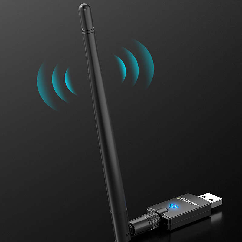 EDUP AX900 WiFi6 Wireless Network Card 2.4G/5.8G Dual Band USB 900Mbps High Speed bluetooth 5.3 WiFi