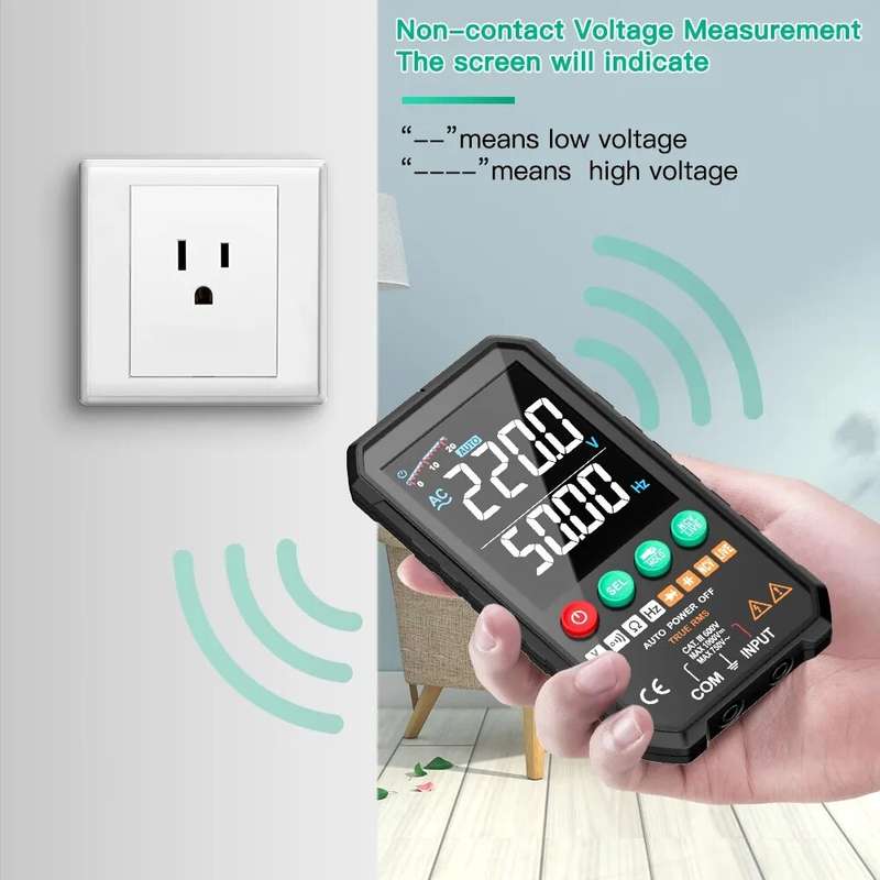 FUYI Professional 6000 Counts Digital Multimeter 1000V AC DC Voltage Meter Ohm Hz NCV Live F Duty Mu