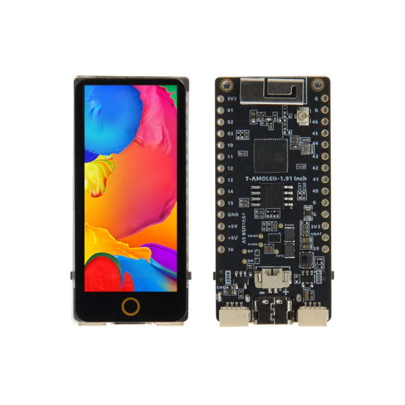 LILYGO T-Display-S3 AMOLED Touch Screen ESP32-S3 1.91-inch RM67162 Display Development Board WiFi Bl