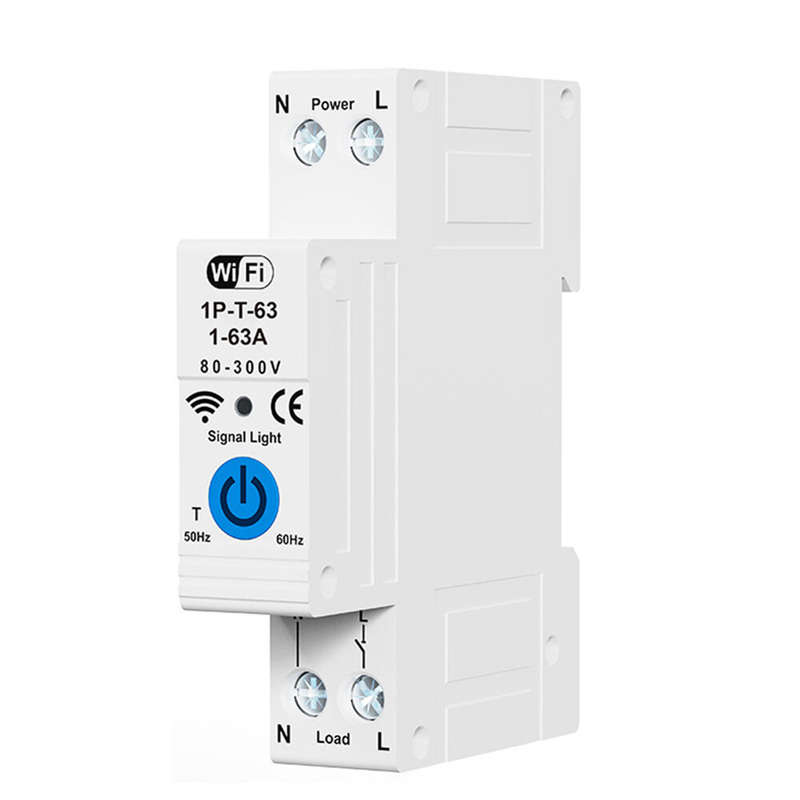 RMDZT-1PNL 63A Smart WiFi Circuit Breaker ON/OFF Timing Function Short Circuit Protection Voice Cont