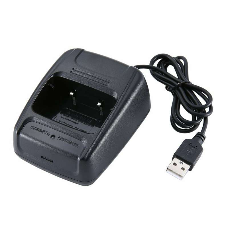 Portable USB Li-ion Radio Battery Charger Input 5V 1A for Baofeng BF-888S Walkie Talkie USB Charger