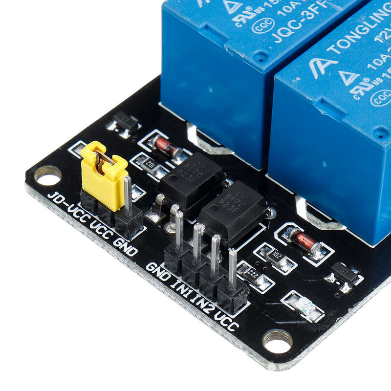 2Pcs 12V 2CH Channel Relay Module With Optocoupler For PIC AVR DSP ARM