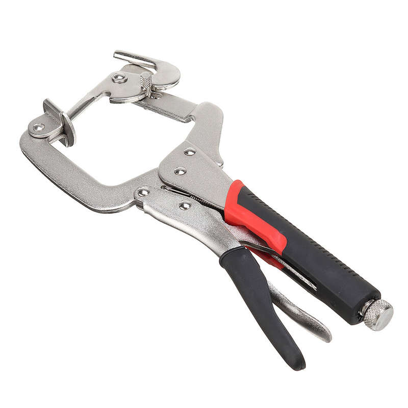 12 Inch/300mm Vigorous Pliers Woodworking Oblique Hole Clamp Dual Purpose C-Clamp High-Quality Chrom