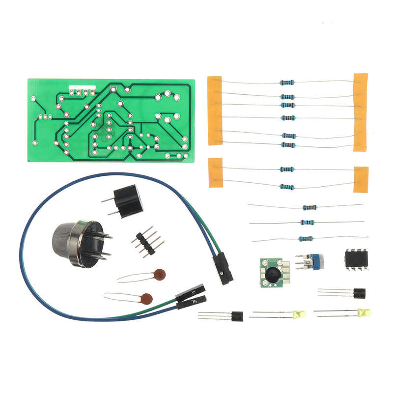 MQ-5 Gas Detection Alarm Circuit Sound and Light Electronic Teaching Training DIY Parts Production S