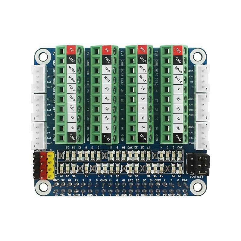 Raspberry Pi GPIO Test Expansion Board PCF8591 Module Onboard LED IO Port Detection ADC/DCA Sensor