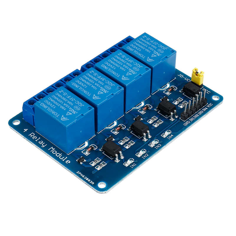 2Pcs 12V 4CH Channel Relay Module With Optocoupler For PIC AVR DSP ARM