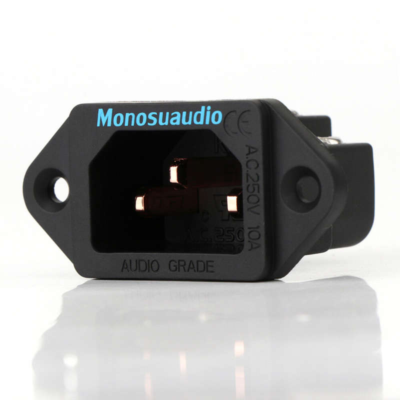 Monosaudio IB70 AC 250V 10A Power Socket Plug for Amplifier Power Supply Solder-free for Speaker Amp