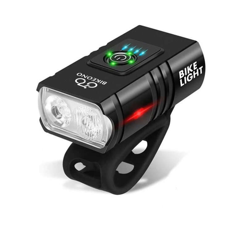 1000LM Brightness Bike Light Set 6 Light Modes 1200mAh Battery Aluminum Alloy Bicycle Front Light wi