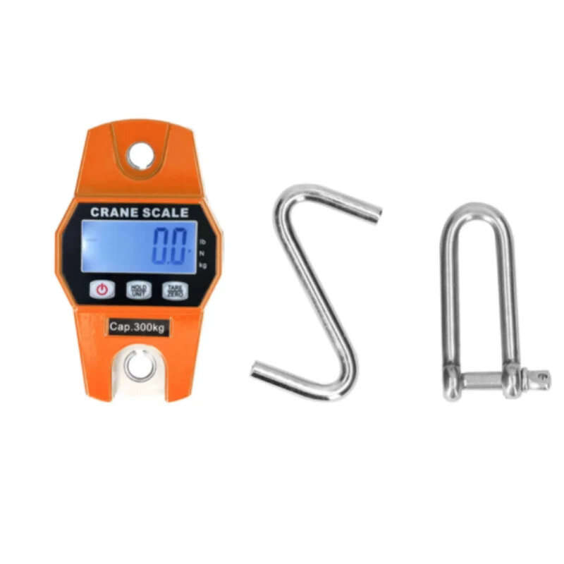 300kg Portable Handheld Scale Crane Scale Electronic Crane Scale LCD Digital Weighing Tool Industria