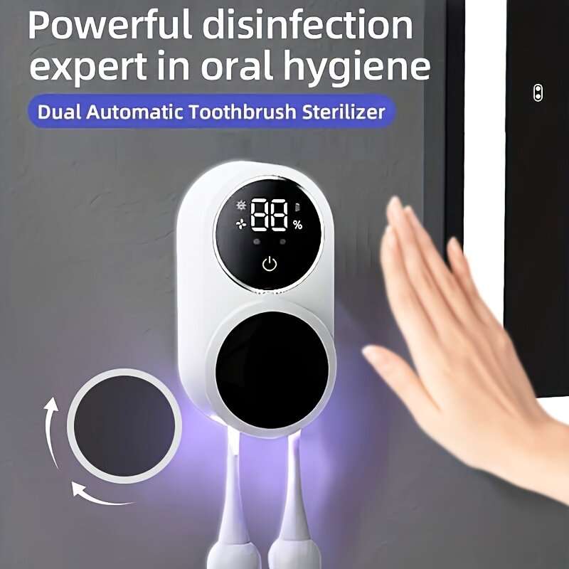 Intelligent Sensor Toothbrush Sanitizer Case UV Smart Toothbrush Sterilizer Toothbrush Holder With I