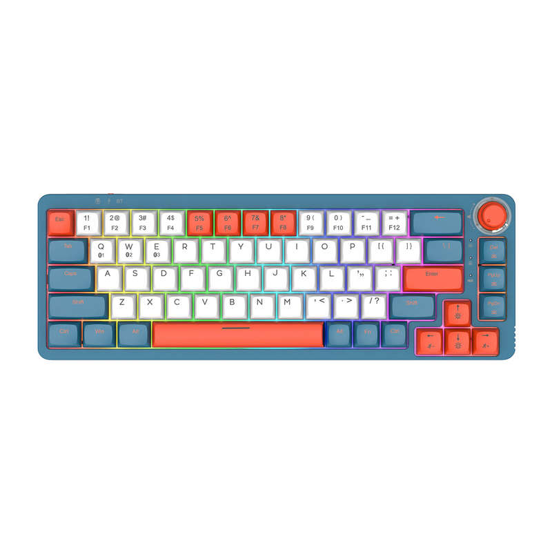 GAMAKAY LK67 Mechanical Keyboard 67 Keys RGB Gateron Switch Hot Swappable 65% Programmable Triple Mo