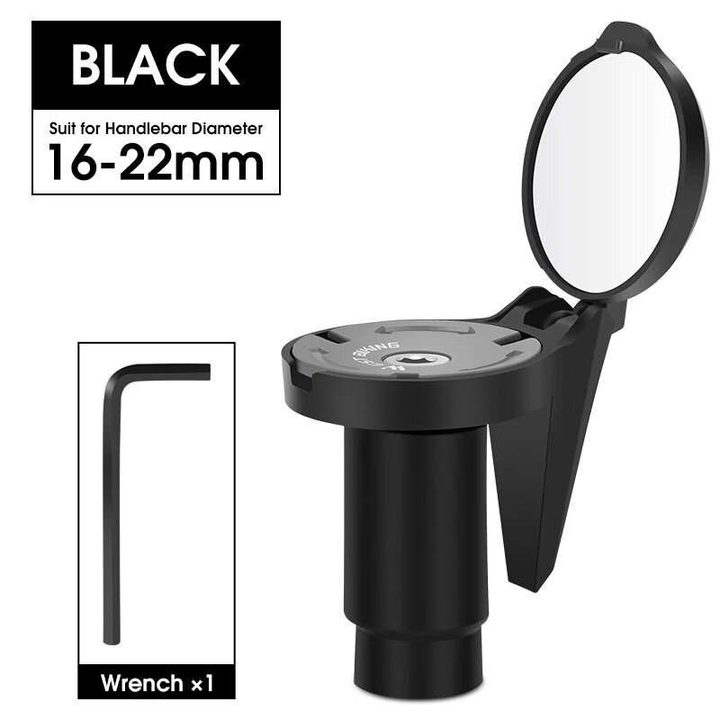 WEST BIKING Universal Bicycle Rearview Mirror Adjustable Rotate Cycling Handlebar Convex Mirrors for