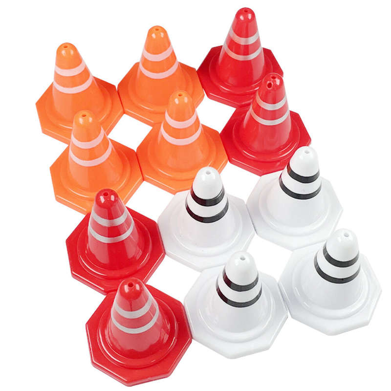 12PCS RBR/C Road Cone Indicator Street Sign Decoration Parts for Drift SG 1603 1604 1605 EACHINE EAT