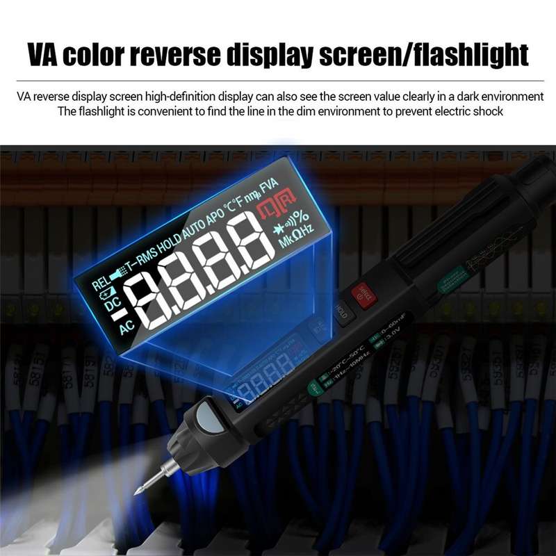 ANENG A3008 Digital Multimeter Auto Intelligent Sensor Pen Tester 6000 Counts Non-contact Voltage Me